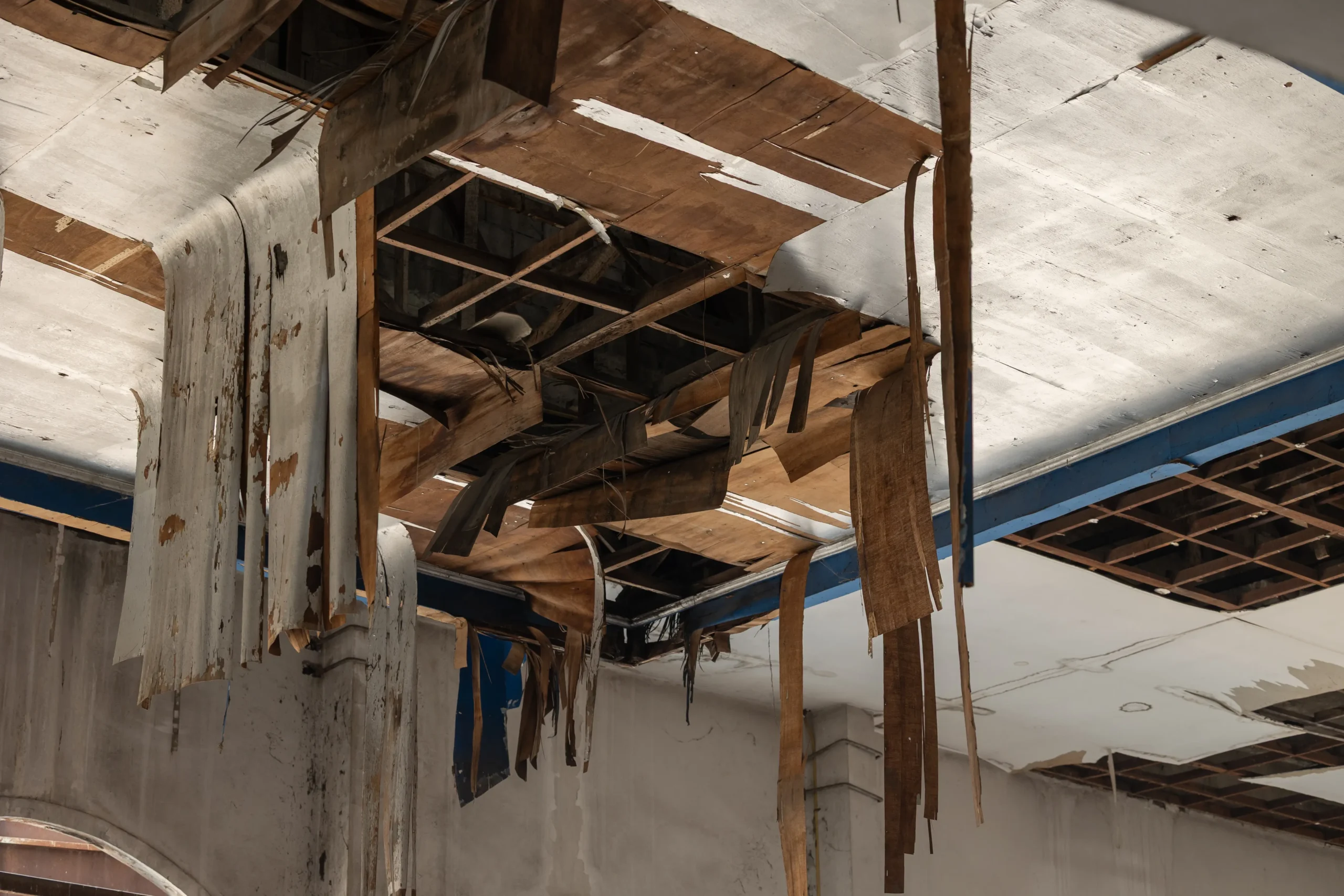 ceiling in need of restoration